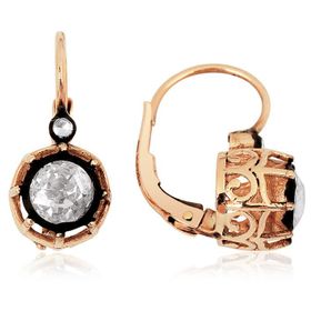 Sembol Gold 0.83 Karat Elmas Tektaş Küpe