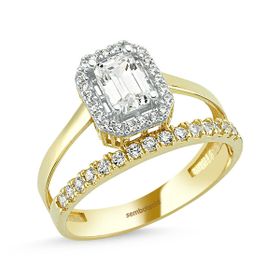 Sembol Gold 0,80 Karat 14K Baget Altın Yüzük