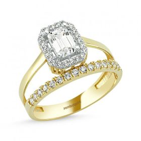 Sembol Gold 0,80 Karat Baget Altın Yüzük