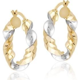 Sembol Gold 14 Ayar 2,5 cm Burma Altın Halka Küpe