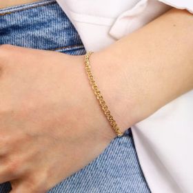 Sembol Gold 14 Ayar 3 mm Nonna Altın Bileklik