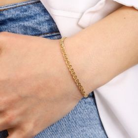 Sembol Gold 14 Ayar 3 mm Nonna Altın Bileklik