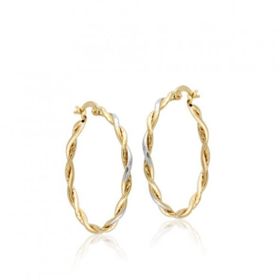 Sembol Gold 14 Ayar 3,0 cm Burma Altın Halka Küpe
