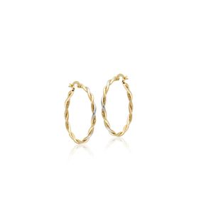 Sembol Gold 14 Ayar 3,0 cm Burma Altın Halka Küpe