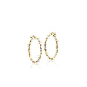 Sembol Gold 14 Ayar 3,0 cm Burma Altın Halka Küpe
