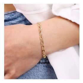 Sembol Gold 14 Ayar 4 mm Kuş Gözü Altın Bileklik