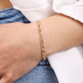 Sembol Gold 14 Ayar 4 mm Kuş Gözü Altın Bileklik