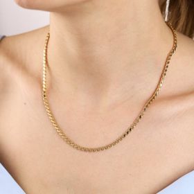 Sembol Gold 14 Ayar 45 cm Altın Pullu Zincir