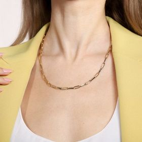 Sembol Gold 14 Ayar 50 cm Kare Doç Altın Zincir