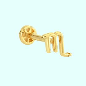 Sembol Gold 14 Ayar Akrep Burcu Altın Tragus Piercing