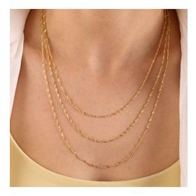 Sembol Gold 14 Ayar Altın 45 cm 2.0 mm Singapur Zincir