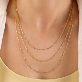 Sembol Gold 14 Ayar Altın 45 cm 2.0 mm Singapur Zincir