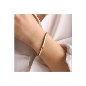 Sembol Gold 14 Ayar Altın 5 mm Balıksırtı Bileklik