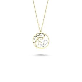 Sembol Gold 14 Ayar Altın Anne Bebek Kolye