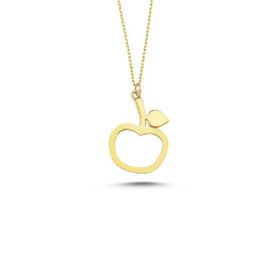 Sembol Gold 14 Ayar Altın Apple Figürlü Kolye
