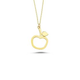 Sembol Gold 14 Ayar Altın Apple Figürlü Kolye