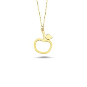 Sembol Gold 14 Ayar Altın Apple Figürlü Kolye