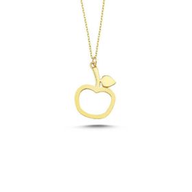 Sembol Gold 14 Ayar Altın Apple Figürlü Kolye