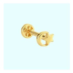 Sembol Gold 14 Ayar Altın Ayyıldız Tragus Piercing