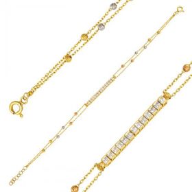 Sembol Gold 14 Ayar Altın Baget Suyolu Bileklik