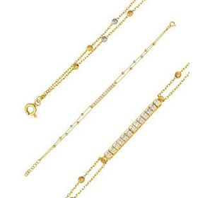 Sembol Gold 14 Ayar Altın Baget Suyolu Bileklik