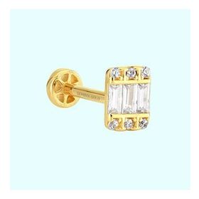 Sembol Gold 14 Ayar Altın Baget Tragus Piercing