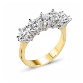 Sembol Gold 14 Ayar Altın Beştaşlı 4.90 gr Yüzük