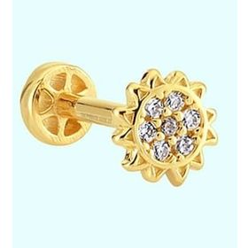 Sembol Gold 14 Ayar Altın Güneş Tragus Piercing