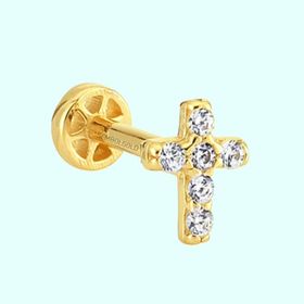 Sembol Gold 14 Ayar Altın Hac Tragus Piercing