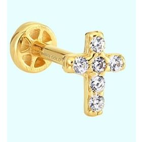 Sembol Gold 14 Ayar Altın Hac Tragus Piercing
