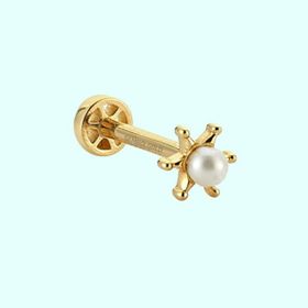 Sembol Gold 14 Ayar Altın İnci Tragus Piercing