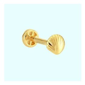 Sembol Gold 14 Ayar Altın İstiridye Tragus Piercing