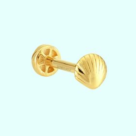 Sembol Gold 14 Ayar Altın İstiridye Tragus Piercing