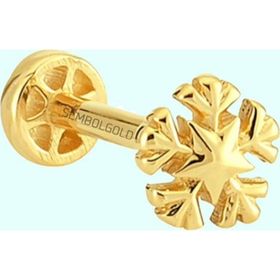 Sembol Gold 14 Ayar Altın Kartanesi Tragus Piercing