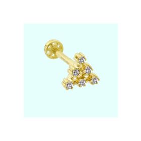 Sembol Gold 14 Ayar Altın Piramit Tragus Piercing