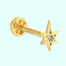 Sembol Gold 14 Ayar Altın Pusula Tragus Piercing
