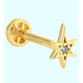 Sembol Gold 14 Ayar Altın Pusula Tragus Piercing