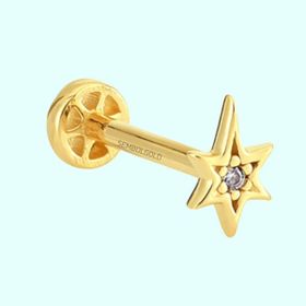 Sembol Gold 14 Ayar Altın Pusula Tragus Piercing