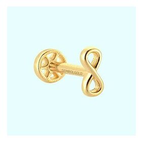 Sembol Gold 14 Ayar Altın Sonsuzluk Tragus Piercing