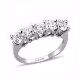 Sembol Gold 14 Ayar Altın Swarovski Taşlı 5 Taş Yüzük