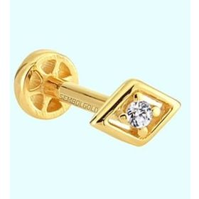 Sembol Gold 14 Ayar Altın Üçgen Tragus Piercing