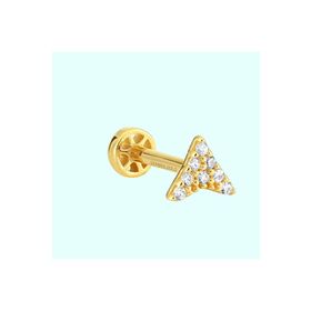 Sembol Gold 14 Ayar Altın Üçgen Tragus Piercing