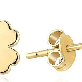 Sembol Gold 14 Ayar Altın Yonca Küpe