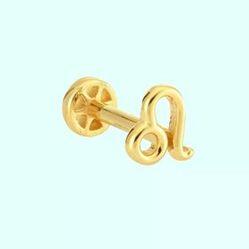 Sembol Gold 14 Ayar Aslan Burcu Altın Tragus Piercing