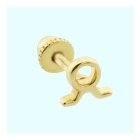 Sembol Gold 14 Ayar Boğa Burcu Altın Tragus Piercing