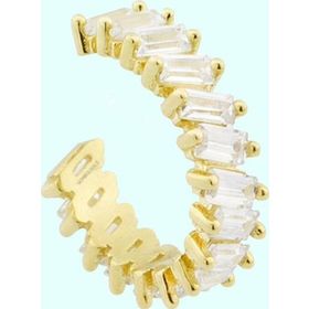 Sembol Gold 14 Ayar Earcuff Baget Taşlı Altın Kıkırdak Küpe