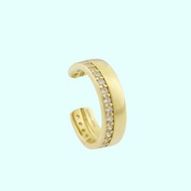 Sembol Gold 14 Ayar Earcuff Taşlı Altın Kıkırdak Küpe