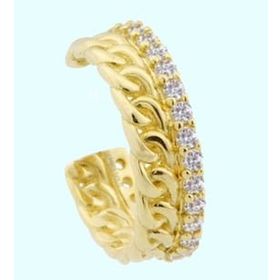 Sembol Gold 14 Ayar Earcuff Taşlı Altın Kıkırdak Küpe