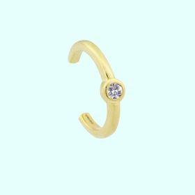 Sembol Gold 14 Ayar Earcuff Tektaş Altın Kıkırdak Küpe