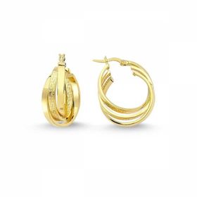 Sembol Gold 14 Ayar İtaly Altın Halka Küpe